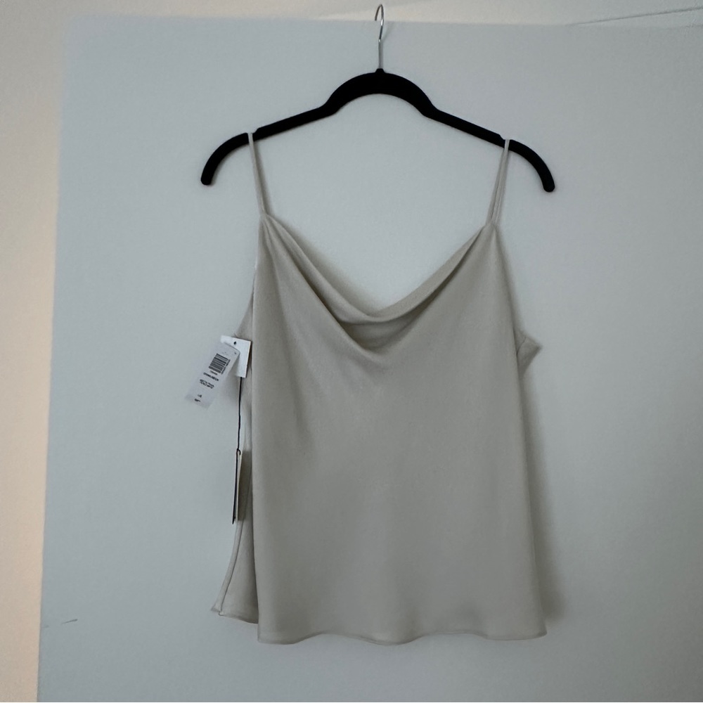 NWT Babaton Silk Cowl Neck Top Size L